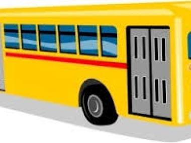et billede af en skolebus
